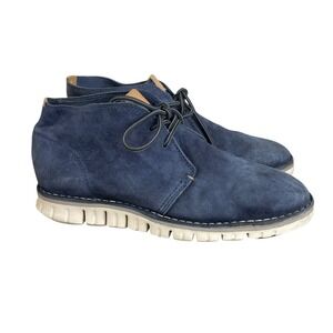Cole Haan ZeroGrand Suede Leather Chukka Boots Mens Size 10M Blue Lace Up C22023